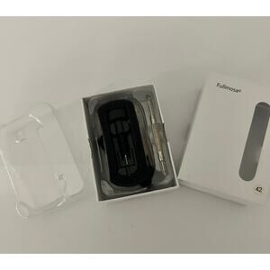 Fullmosa Stainless Steel Black Link Men's Apple Watch Band & Link Removal Kit